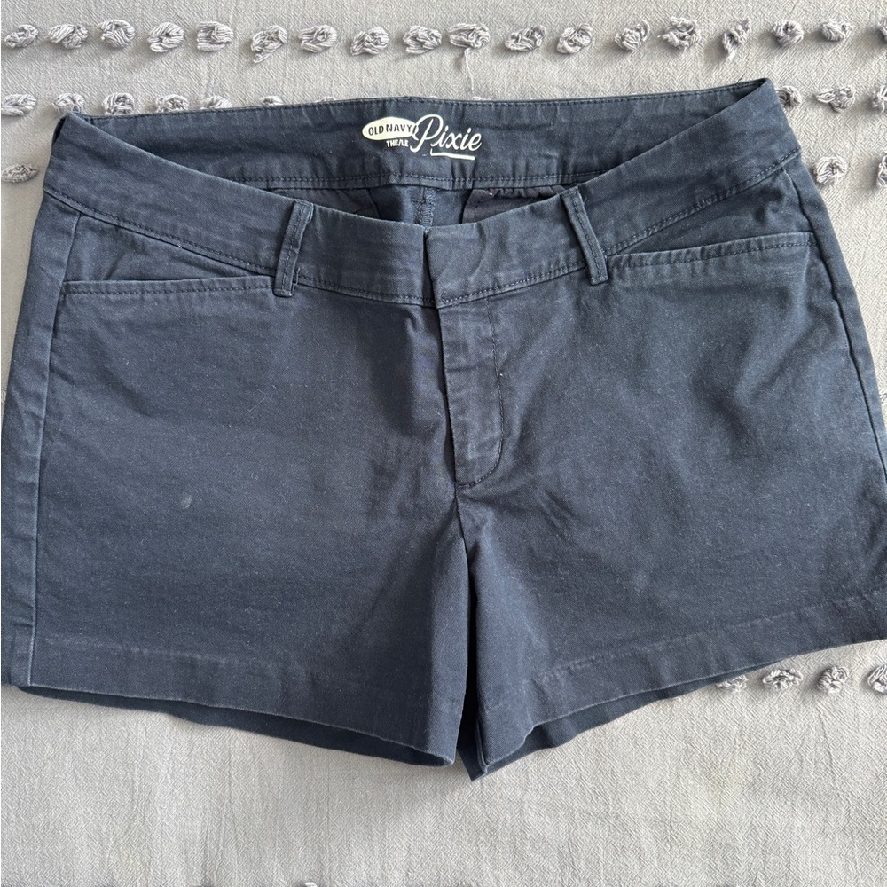 Striped Tan and Navy Shirt and Shorts Set - Picture 4 of 6